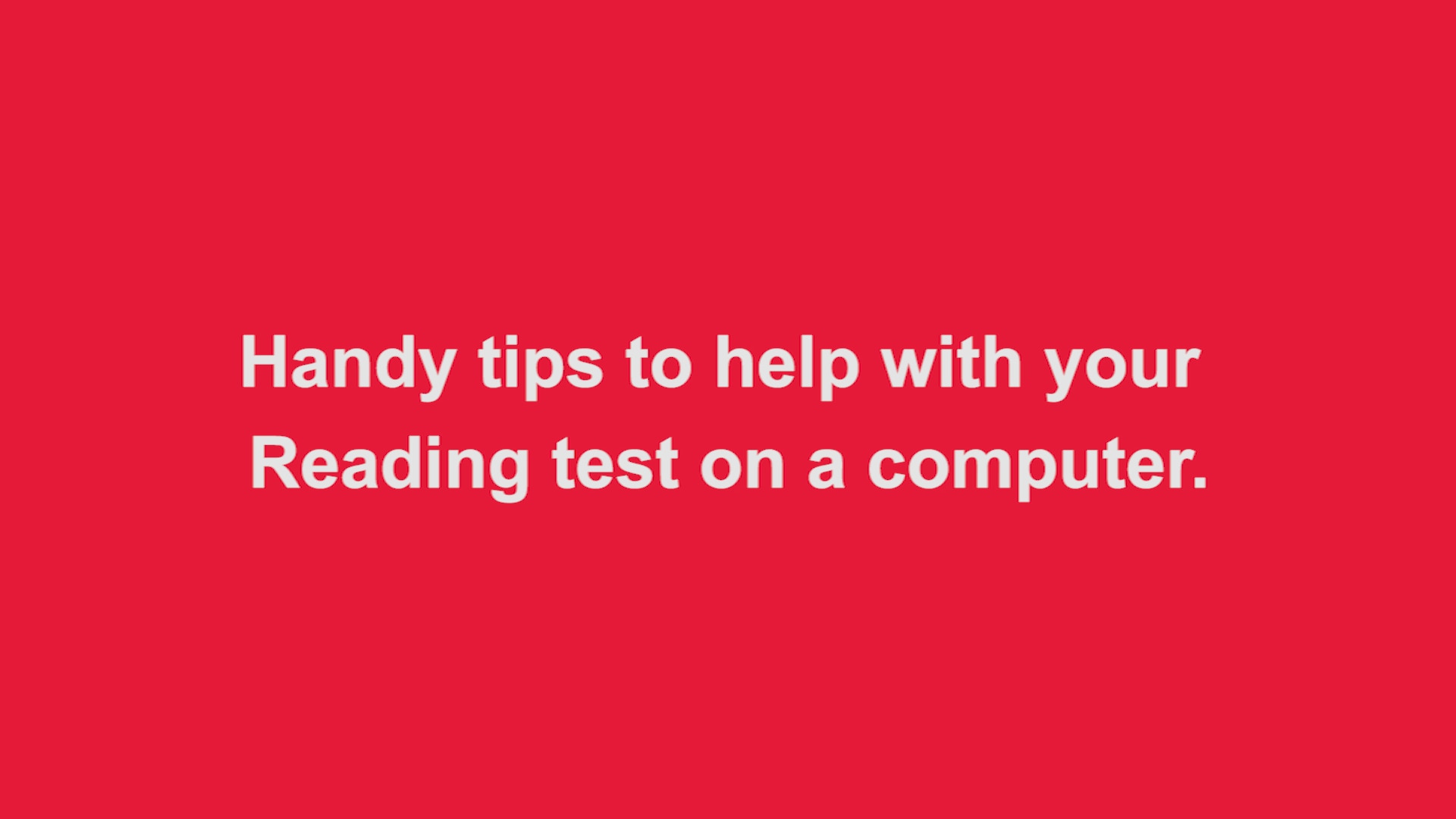 Handy tips to help with your Reading test on a computer | British Council